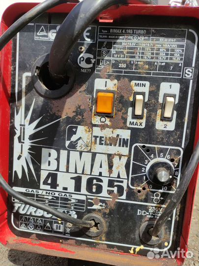 Сварочный полуавтомат telwin bimax 4.165