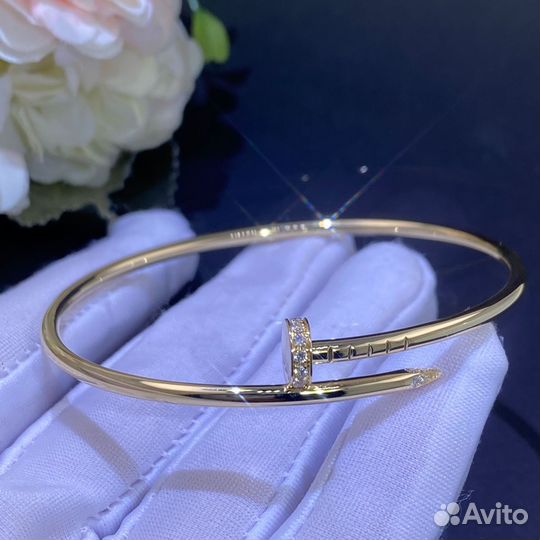 Золотой браслет cartier juste UN clou