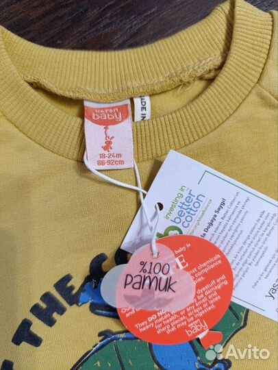 Свитшот новый Koton 86-92 размер