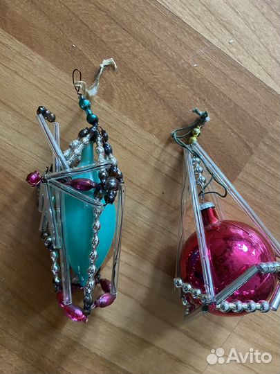 Ёлочные игрушки из стекляруса СССР