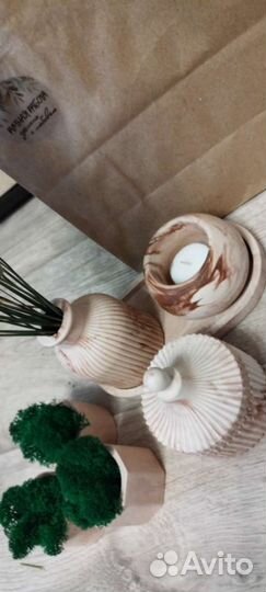 Подарочный набор. Ваза. Шкатулка. Кашпо