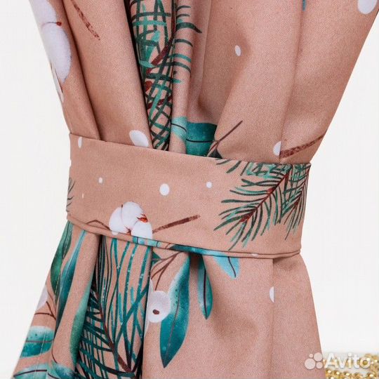 Комплект штор д/кухни с подхватами Этель Fir branc