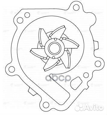 Насос водяной для а/м Chery QQ6 (06) /Indis (10)