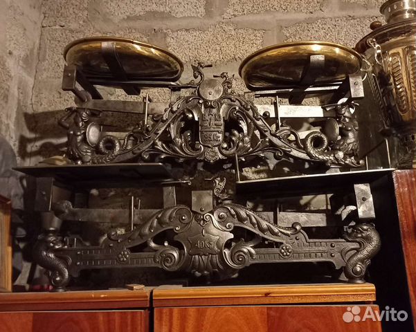 Весы старинные чугунные