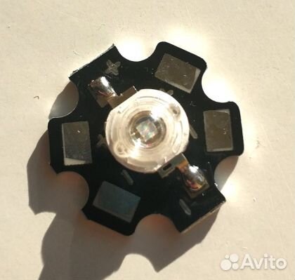 Агро светодиод 2.5 Вт. синий 450нм. 3-3,4V 700mA G