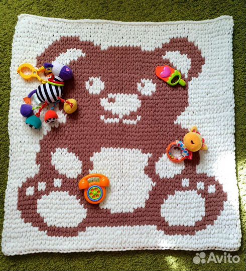 Плед детский плюшевый