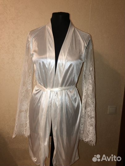 Велюровый костюм L; халат невесты, шорты