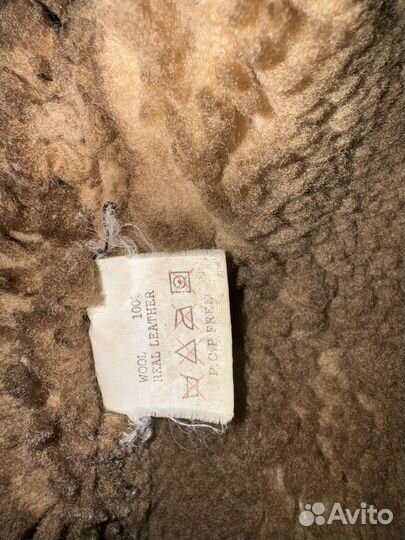 Дубленка авиатор мужская XL натуральная кожа