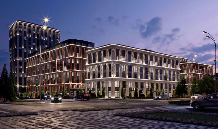 2-к. квартира, 61,6 м², 1/16 эт.