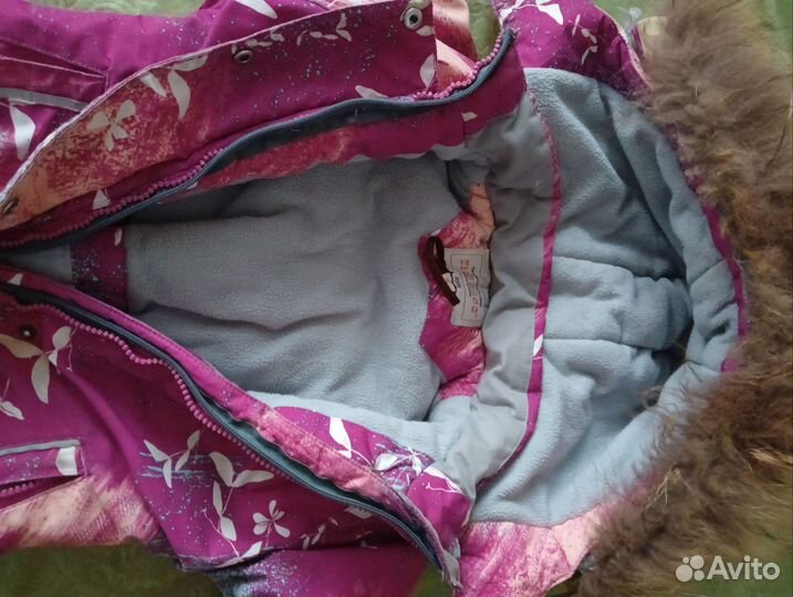 Зимний комбинезон для девочки 98