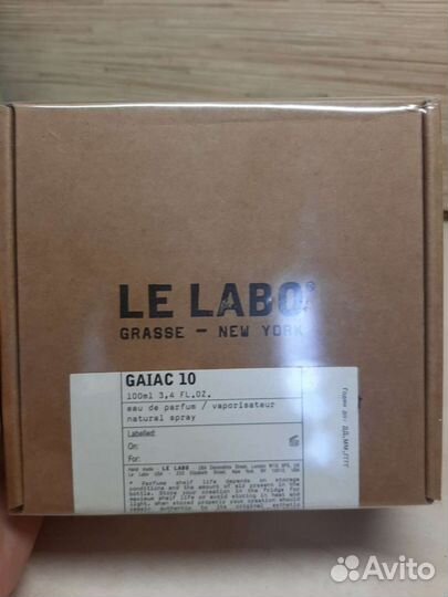 Парфюм Le Labo-Gaiac 10