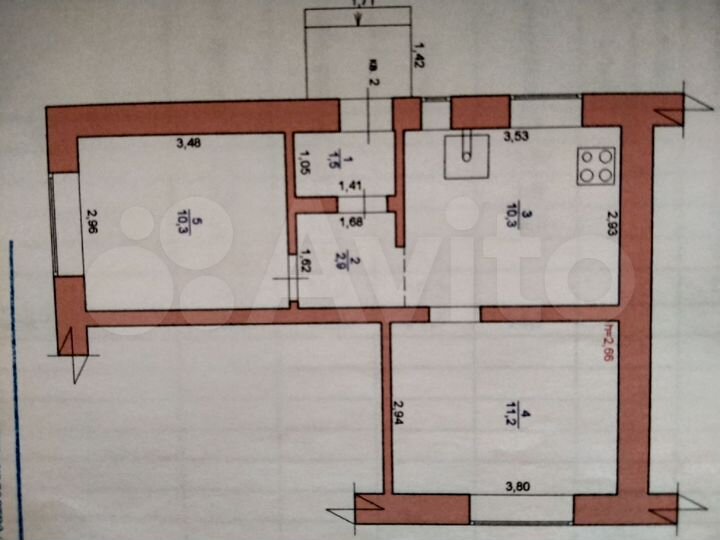 Дом 36,2 м² на участке 5,2 сот.