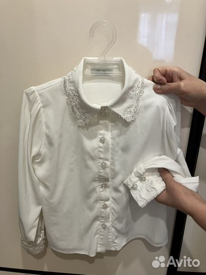 Блузка белая для девочек