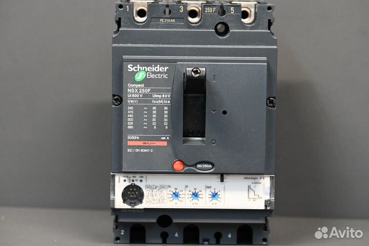 Schneider NSX250F LV431770 Автомат, новый, 1 шт