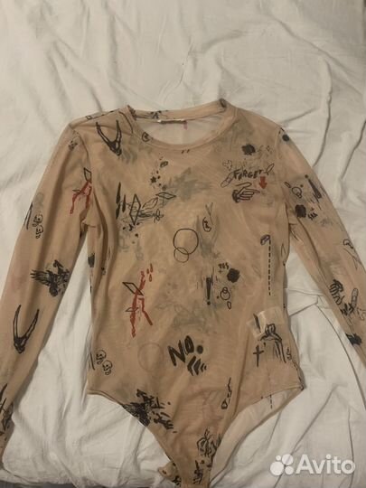 Боди сетка с тату Reserved