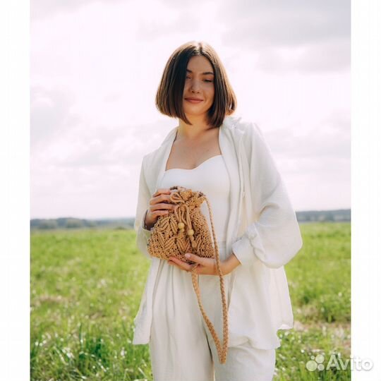 Сумка SL Home, плетение, 22на22 см