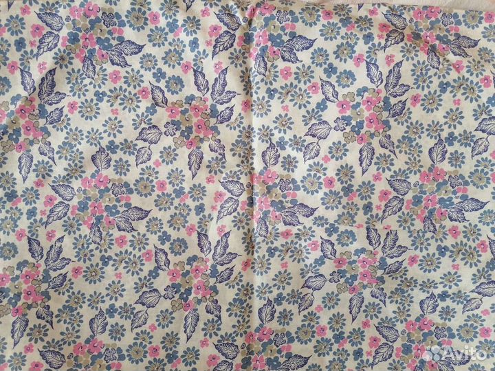 Отрезы ткани СССР (ситец, сатин, штапель, поплин)