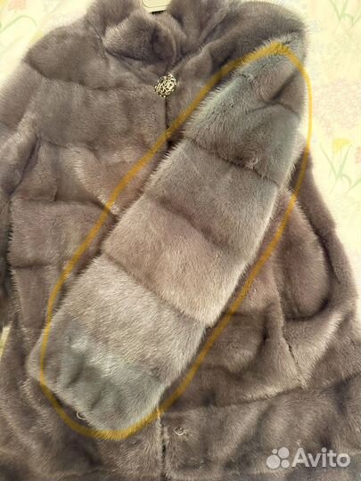 Шуба норковая 42 44 поперечка