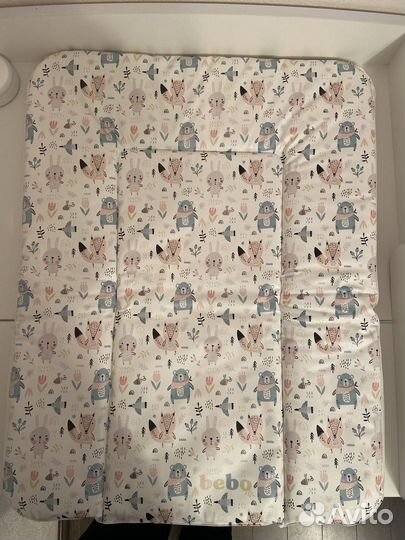 Пеленальный матрас Bebo 75*52 мягкий на комод