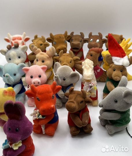 Игрушки 90е флок бархат