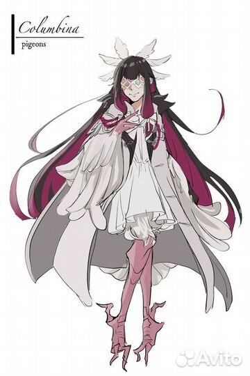 Косплей коломбина геншин