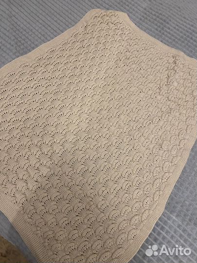 Плед детский вязаный ручная работа