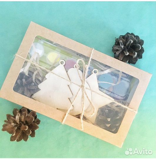 Деревянные елочные игрушки