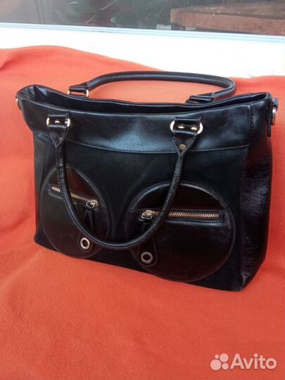Сумка женская натуральная кожа и замша