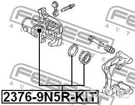 Поршень суппорта тормозного заднего с механизмом р