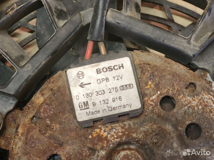 Вентилятор двигателя, кондиционера опель астрa G