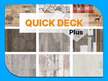 Ламинированная плита QuickDeck Plus (шпунт)