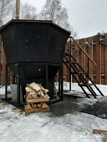 Купель уличная из лиственницы