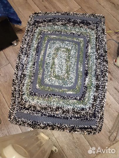 Ковер ручной работы из трикотажной пряжи