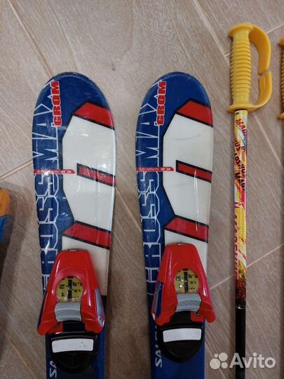 Горные лыжи ботинки детские комплект