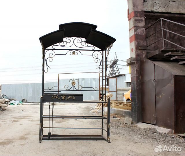 Мангал в стиле лофт