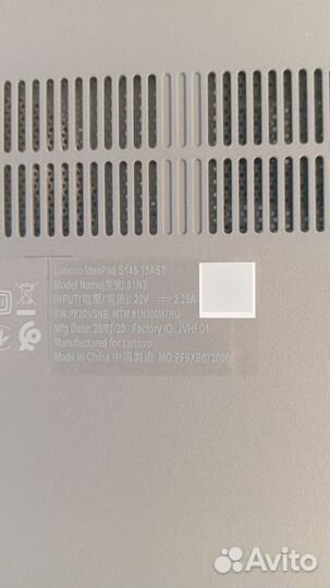 Ноутбук Lenovo IdeaPad s145 15ast