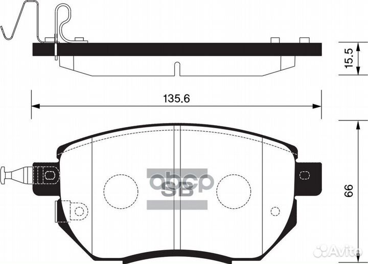 SP2107SNS колодки дисковые передние Nissan Mur