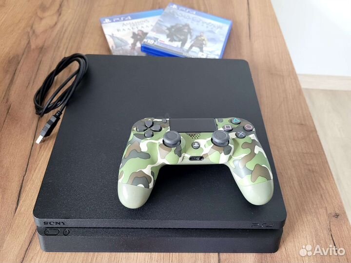 Sony ps4 slim 1tb + assassin's creed valhalla