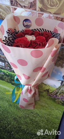 Букет цветов мыльные розы
