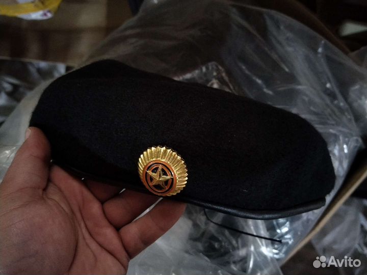 Берет чёрный морская пехота оригинал бтк
