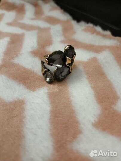 Кольцо бижутерия под золото
