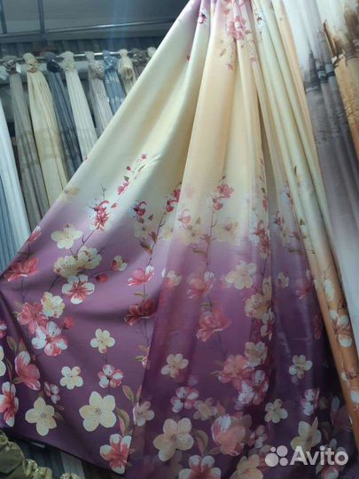 Портьеры габардин, готовые комплекты