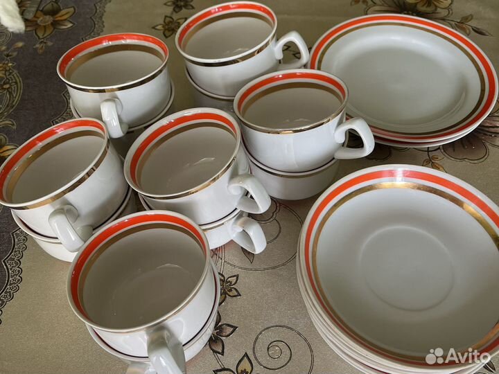 Чайные пары СССР богдановичский фарфор