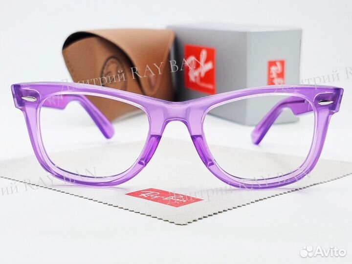 Оправа Ray Ban Wayfarer RX 2140 Clear Purple 50 мм