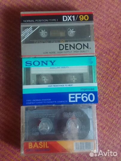 Коллекция кассет магнитофонных Денон