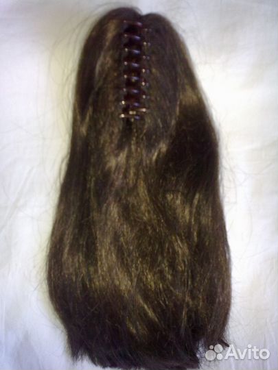 Хвост иск. на заколке (2 вида)