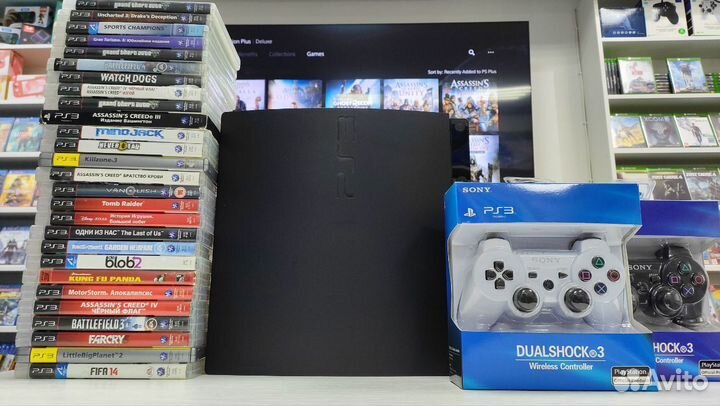 Sony PS3 Slim прошита + игры