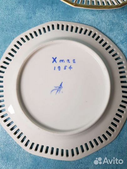 Англия тарелки с ручной росписью