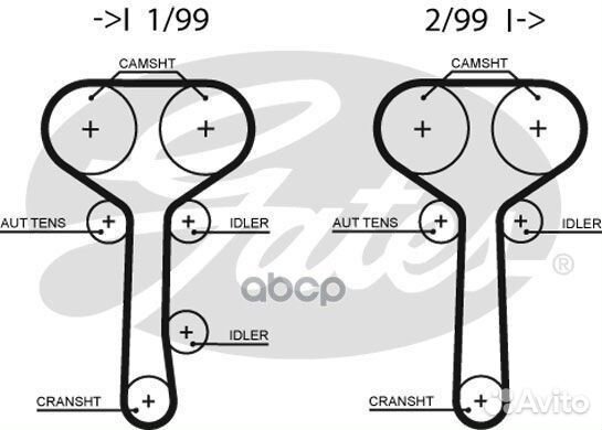 K015508XS р-кт ремня грм Ford Focus/Mondeo 1.6