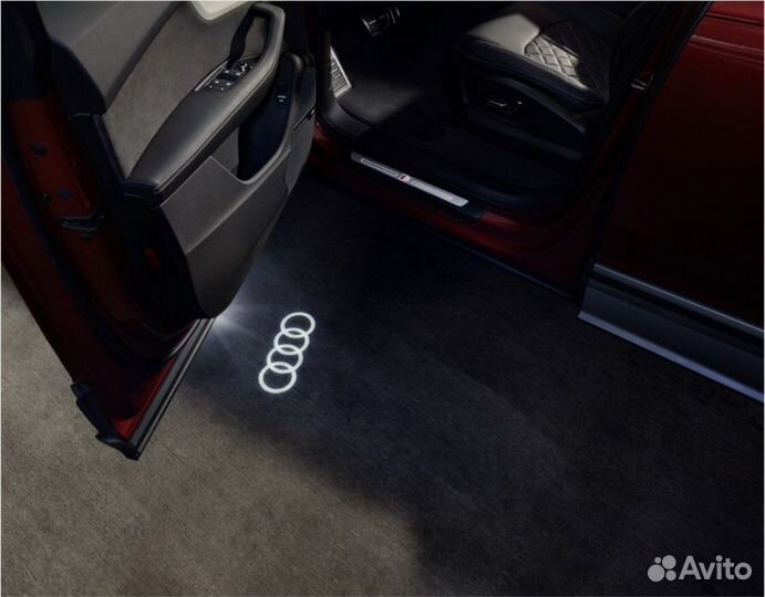 Оригинальная Led-проекция (подсветка) дверей Audi